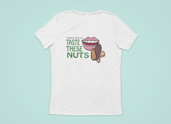 This is an image of a tshirt with a Nut Time print on it.